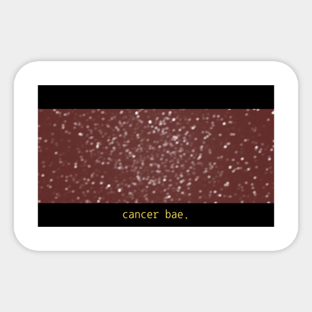 Cancer Bae Sticker by cilukba.lab